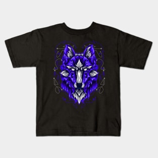 wolf head Kids T-Shirt